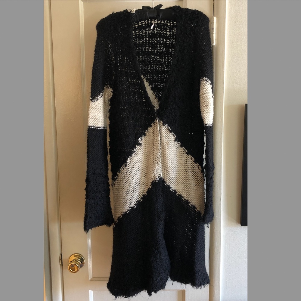 Free People Boho Colorblock Duster Cardigan